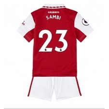 Arsenal Albert Sambi Lokonga #23 Hjemmedraktsett Barn 2022-23 Kortermet (+ korte bukser)